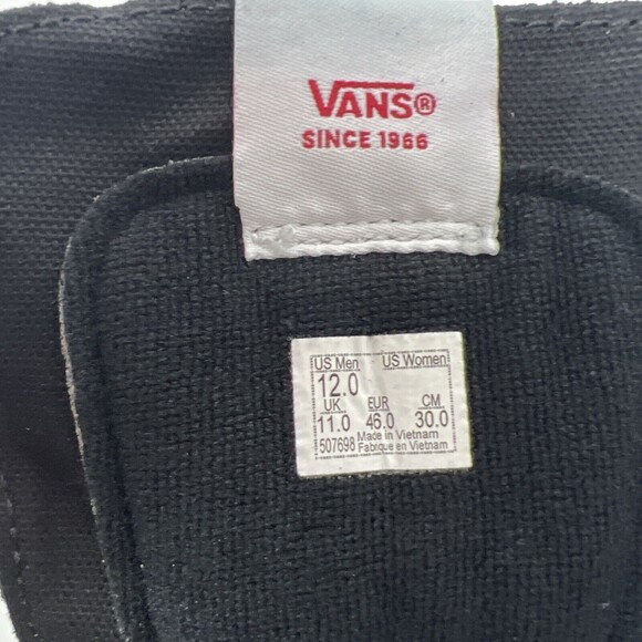 Vans Sk8-Hi Santa Flame Suede Canvas Black Red Men’s 12 Sneaker Christmas NWT main image 7